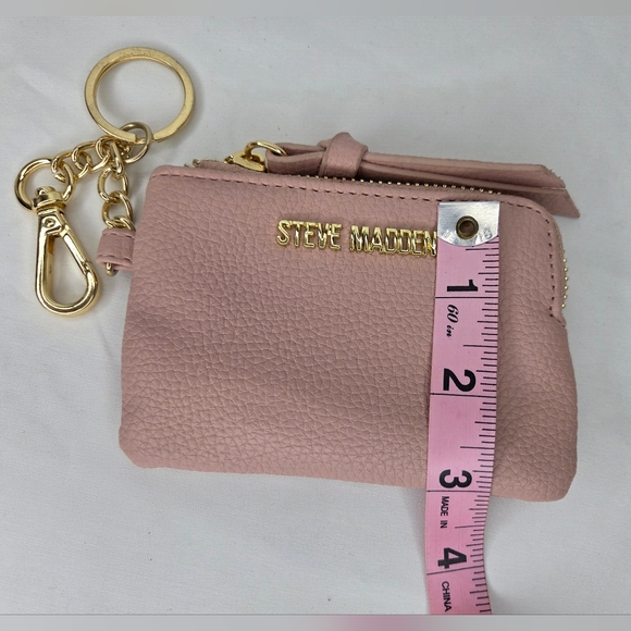 Steve Madden 3"x5"inch Pink Keychain Wallet - Picture 3 of 9